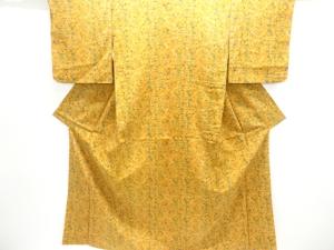 花鳥動物更紗模様小紋着物